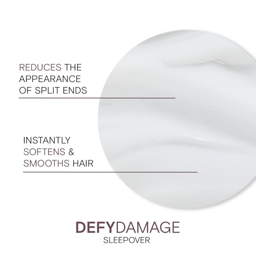 Joico Defy Damage Sleepover Overnight Nourishing Treatment | Instantly Softens & Smooths | Strengthen Bonds | Reduce Breakage & Split Ends | No Rinse Formula | With Arginine & Keratin