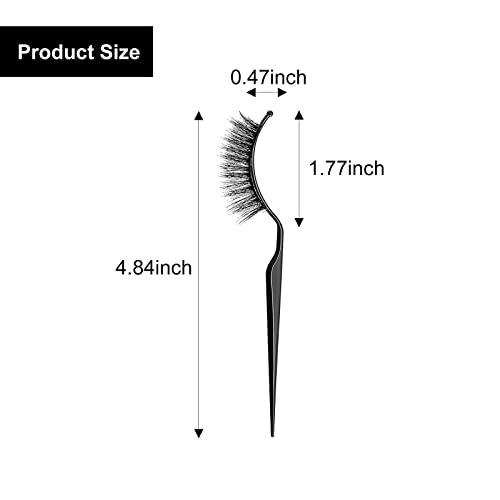 12 Pcs False Eyelash Display Sticks - Try-On Applicator Tool