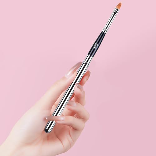 Retractable Lip Brush with Cap - Makeup Applicator for Lipstick & Gloss