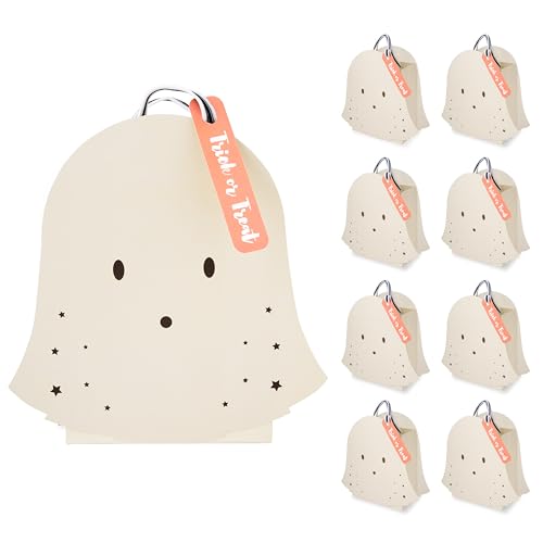 Cheerland Ghost Party Favor Bags, Pack of 8 - Halloween Goodie Bags