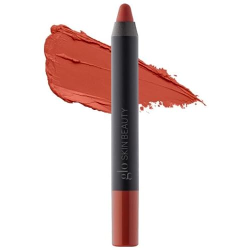 Glo Skin Beauty Suede Matte Lip Crayon (Bonjour) - Longwearing Formula Stays On All Day, With Conditioning Shea Butter + Mango Seed Oil for a Velvety Smooth Finish