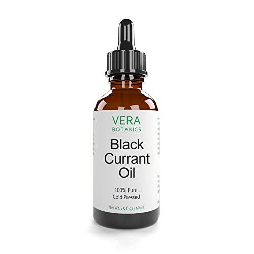 BLACK CURRANT OIL 100% Pure & Natural, Unrefined, Cold-Pressed For Face, Dry Skin, Nails, Lips, Body & Hair - Reduce Hair Breakage