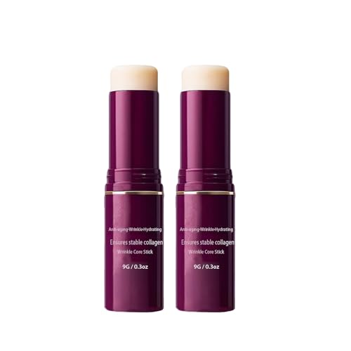 2PCS Calcium Multi Balm: Korean Calcium Eye Cream & Face Balm Stick - Wrinkle Care for Eyes, Face, Neck with Deep Hydration(Purple)