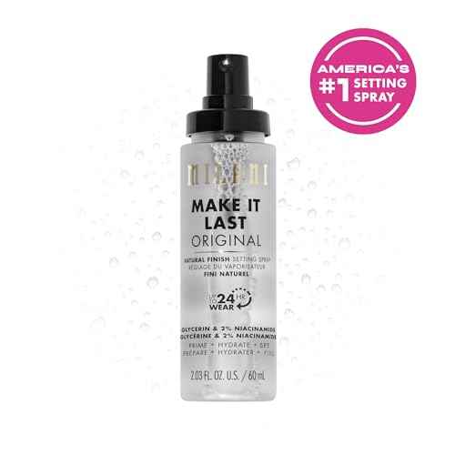 Milani Setting Spray + Primer, Make It Last Original - Natural Finish with Niacinamide for Hydration, Setting Spray for Makeup and Face Primer, 3-in-1 Prime + Hydrate + Set, 2.03 Fl. Oz
