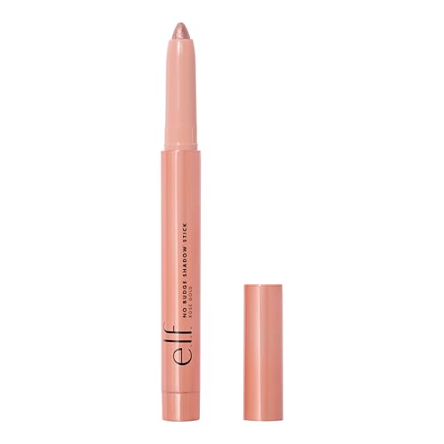 e.l.f. No Budge Metallic Eyeshadow Stick Rose Gold - Long-Lasting Cream & Liner