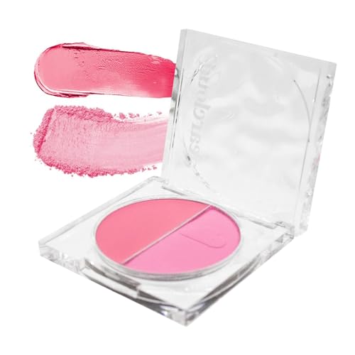 dearcloud Dewy Hydration Watercolor Blush Duo ? Bubble ? liquid blush for cheeks with niacinamide and aloe vera ? Korean beauty makeup (.35 oz)