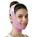 Double Chin Reducer & V Line Jawline Strap for Sleeping, Pink