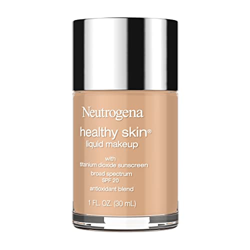 Neutrogena Healthy Skin Liquid Makeup Foundation, Broad Spectrum SPF 20 Sunscreen, Lightweight & Flawless Coverage Foundation with Antioxidant Vitamin E & Feverfew, 115 Cocoa, 1 fl. oz(pack of 2)