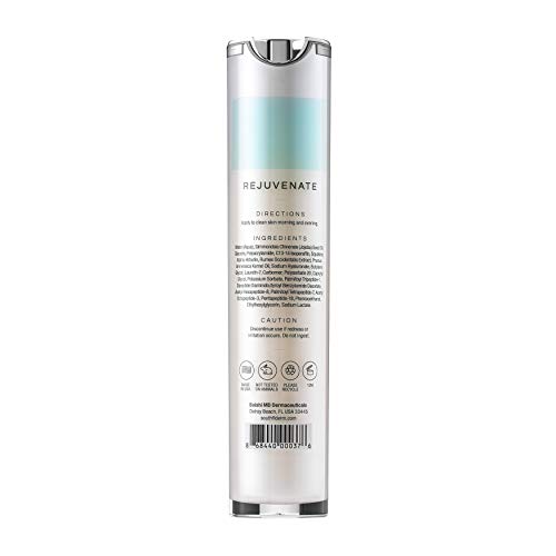 REJUVENATE Growth Factor Cream - Ultimate Hydrating Face Cream Moisturizer, Multi-Peptide Cream w/Collagen Stimulators for Firm, Youthful Skin - Diminish Fine Lines, Wrinkles & Dark Circles, 50ml