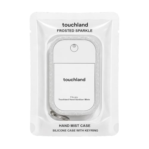 Touchland Frosted Sparkle Hand Mist Case with Keyring - 1 FL OZ, Pack of 1