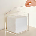 MoyRetty Acrylic Disposable Face Towel Holder, Clean Skin Club Face Towels Holder Container, Clear Box Compatible with Facial Towel XL, Clear Bathroom Organization