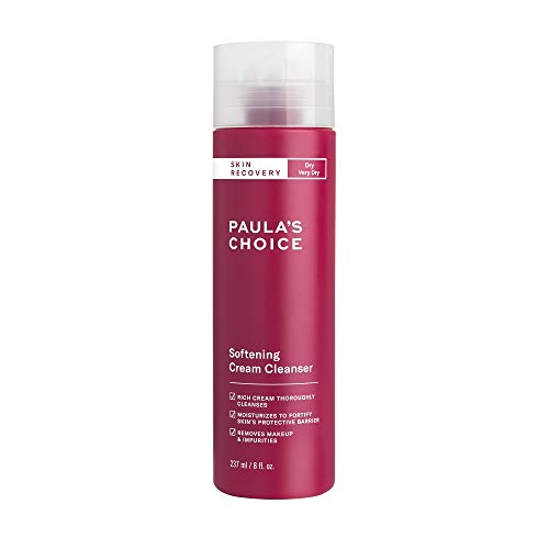 Paula's Choice SKIN RECOVERY Cream Cleanser, 8 Ounce Bottle for Extra Sensitive, Redness and Rosacea Prone Skin, Normal to Very Dry Facial Skin