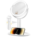 MOMOKUBA Makeup Mirror 30X Magnifying, LED Lighted, Height Adjustable