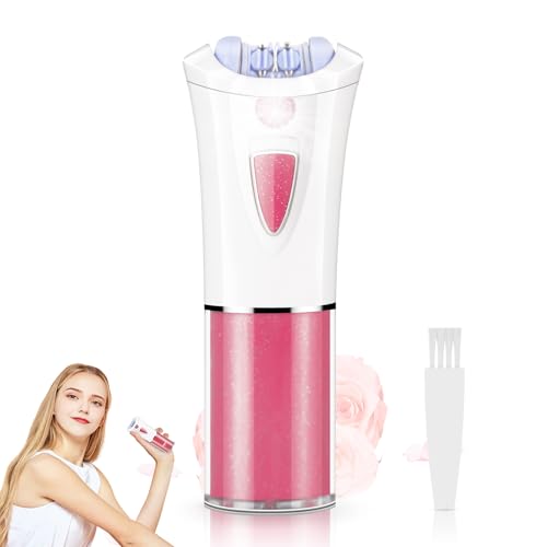 Epilators Hair Removal for Women with LED Light, 2026 New Cordless Electric Tweezers Hair Removal Device for Face, Painless Smooth Glide Epilator for Face/Arm/Bikini Area/Legs/Underarm (Pink)
