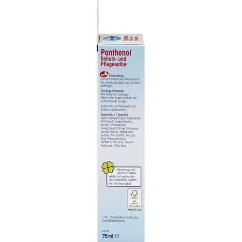High Concentration 7% Panthenol B5 Multi Healing Ointment & Soothing Cream for Dry, Irritated Skin, Sunburn & Rash Relief, Baby Safe, Fragrance-Free.
