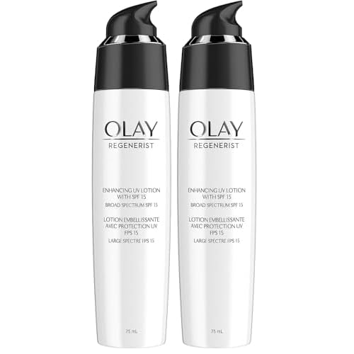 Olay Regenerist Regenerating Face Lotion with Sunscreen SPF 15 Broad Spectrum,No Scent,2.5 fl oz,(Pack of 2)