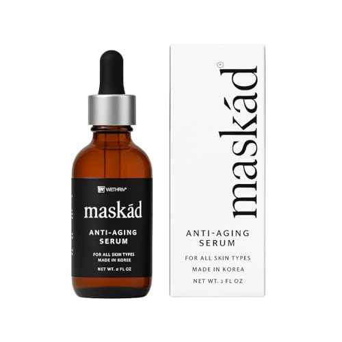 MASK?D¢ç Advanced Anti-Aging Multi-Peptide Enriched Facial Serum, Peptide Serum to Support Skin Appearance, Fine Lines, & Hydration, Collagen-Focused Care, Clean, Gentle Skin Care, Extra Large 2oz