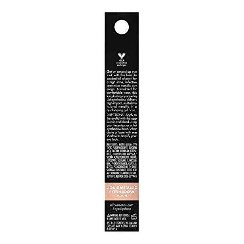 e.l.f. Liquid Metallic Eyeshadow - Moon, 0.1 fl oz