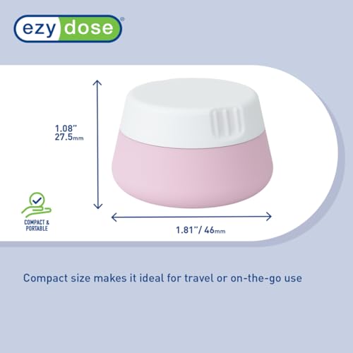 EZY DOSE Silicone Jar, Multi-Purpose Travel-Sized Container, Washable and Reusable, Versatile and Durable Container for Storage, Organizing and Preserving, Pink, Beige, and Peach, BPA Free, 3-Pack