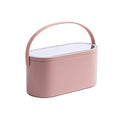 Travel Makeup Organizer Box with LED Mirror, Portable Makeup Case Touch Switch Home Cosmetic Box Jewelry Organizer Birthday Valentine's Day Gift for Women Girls,Pink