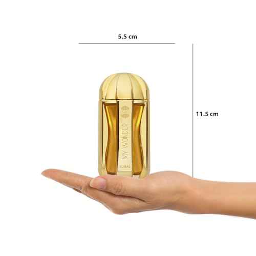 Ajmal My Wonder Eau de Parfum 2.8 oz / 85 ml for Women | Long-Lasting Floral-Fruity & Powdery Amber Fragrance | Luxurious Scent Crafted in Dubai