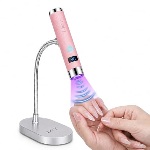 Linssy Mini UV Nail Lamp with Auto Sensor & Gooseneck