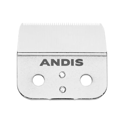 Andis 04604 Outliner II Trimmer Replacement Blade ? Made of Stainless and Carbon Steel, Close-Cutting Square Blade, Deep Tooth Blade for Crisp Outlines & Designs - for GO & GTO Trimmers, Silver