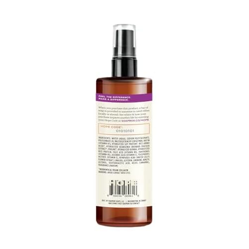 Soapbox Lift Me Up Volumizing Hair Treatment, Lightweight Volumizing Hairspray with Biotin, Natural Volume Spray for Hair, Harsh Sulfate Free, Silicone Free, Color Safe, and Vegan Products, 8 Ounces