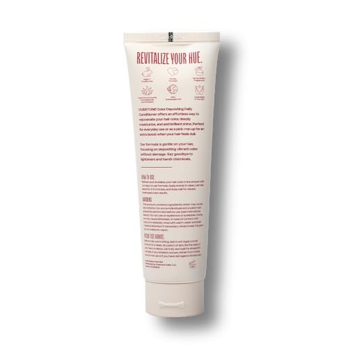 OVERTONE Scarlet Red Color Depositing Conditioner - Vegan & Hydrating