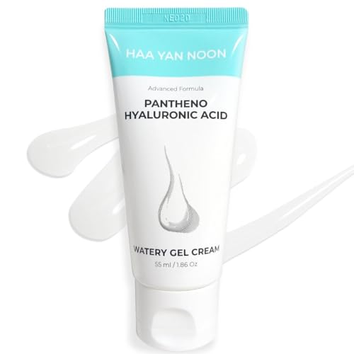 Pantheno Hyaluronic Acid Watery Gel Cream 1.86 Oz / 55ml, with Hyaluronic Acid,Panthenol,Centella & Hydrating gel texture, Korean Skincare