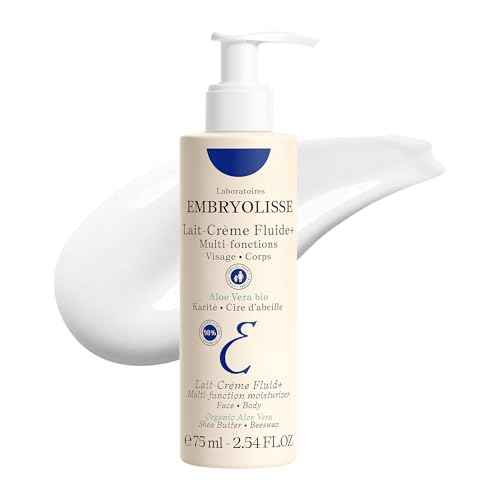Embryolisse Lait-Cr?me Fluid+ Face & Body Cream, Multi-Use Lightweight Moisturizer with Shea Butter & Aloe Vera. Fast Absorbing, For All Skin Types
