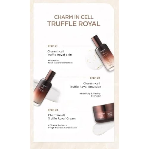 Charmzone Charmincell Gold Truffle Royal Emulsion 3.7 oz (110ml) ? Premium Anti-Aging Care with White Truffle & 24K Real Gold