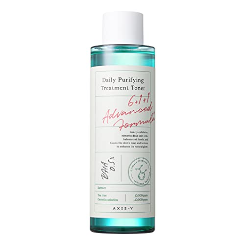 AXIS-Y Daily Purifying Treatment Toner 200ml / 6.76 fl. oz | BHA Toner | Salicylic Acid | Oily Skin | Toner for Acne | Korean Skincare