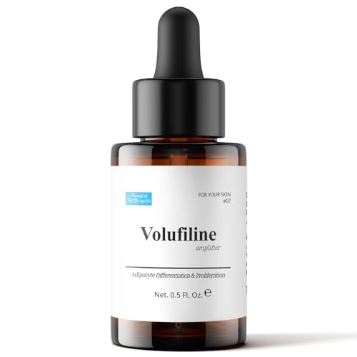 Volufiline Serum, Pure Volufiline Oil for face, breast, butt, under eyes, Skin Elasticity, 100% Genuine, France Sederma, Cosmetic Ingredient booster korean volifiline glass bottle, 0.5 fl. oz. / 15 ml