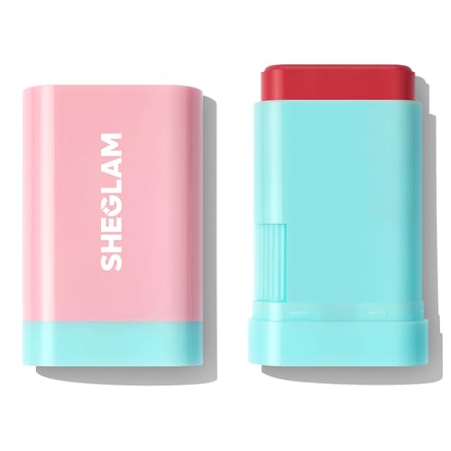 SHEGLAM Glass Glow Blush Stick - Waterproof Hydrating Cream Blush