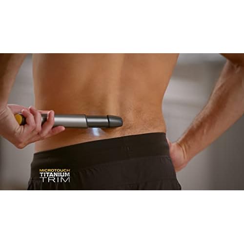 Microtouch Trim PRO, Rechargeable Lighted Hair Cutting Tool and Body Groomer, Black