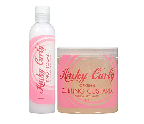Kinky Curly Knot Today Leave-In Conditioner & Curl Custard Gel Duo