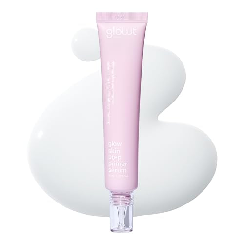 Glow Skin Prep Primer Serum ? Makeup Gripping & Hydrating Radiance Base | Triple HA, Panthenol & Biopeptides | Flawless, Extended Wear Primer | 45 ml / 1.52 fl. oz.