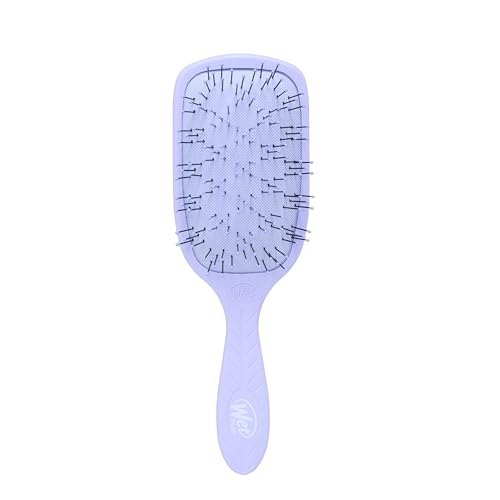 Wet Brush Go Green Thick Hair Paddle Detangling Brush, Purple - Ultra-Soft IntelliFlex Bristles With AquaVent - Gently Loosens Knots While Minimizing Pain - Curly, Coarse, Long, Wet & Dry Hair