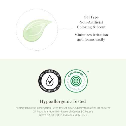 Dr.Althea Green Relief Amino Gel Cleanser | Lightweight & Hydrating Makeup Remover | Daily Face Wash with Hyaluronic Acid | Korean Vegan Skincare for All Skin Types | 3.38 Fl Oz