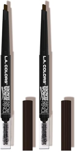 L.A. COLORS Browie Wowie Brow Pencil Espresso (Pack of 2)