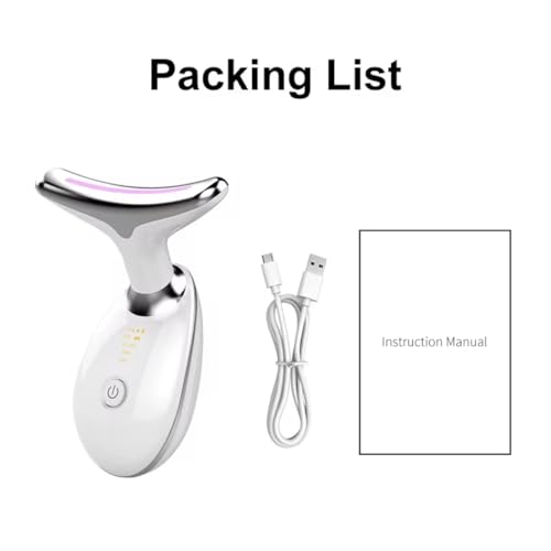 7-in-1 Facial Neck Massager with EMS Microcurrent & LED Light