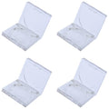 4 Piece Empty Powder Case 26mm Clear Refillable Cosmetic Container