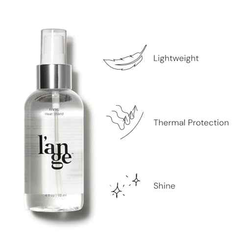 L'ANGE HAIR Rival Heat Shield | Heat Protection Spray for Hair | Prevents Frizz and UV Damage | Lightweight Thermal Protectant Spray | Adds Shine with Nourishing Oils and Keratin | 4 oz Bottle