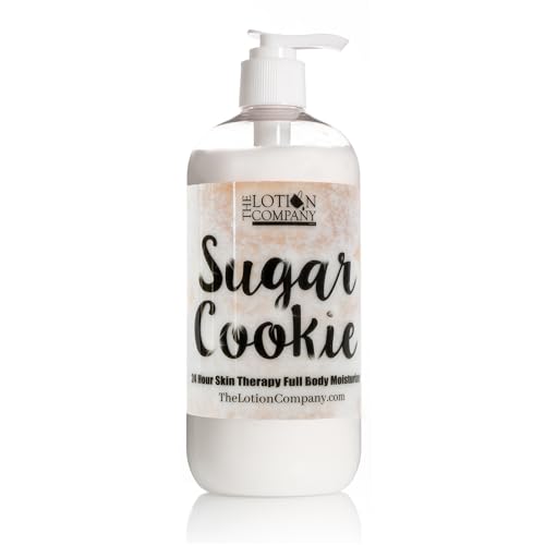 The Lotion Company 24 Hour Skin Therapy Lotion ? Sugar Cookie Scented Full Body Moisturizer, Paraben Free, Made in USA, w/Aloe Vera, 16 oz