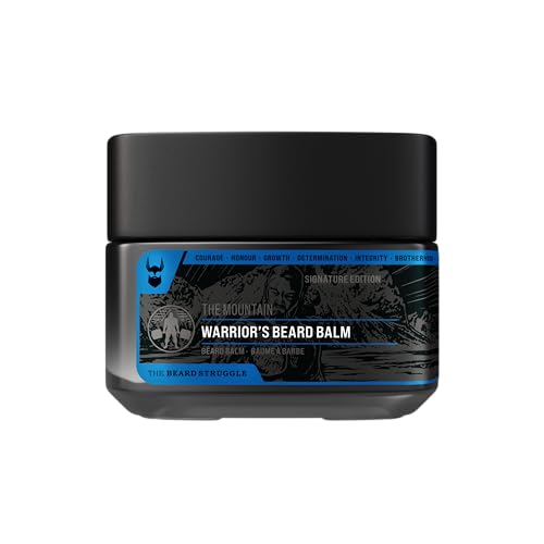 The Beard Struggle Mountain Beard Balm for Men ? Strong Hold & Deep Conditioning ? Natural Beard Styling Balm with Beeswax & Plant Oils ? Softens, Moisturizes & Tames Coarse Beards ? 50 g (1.7 oz)