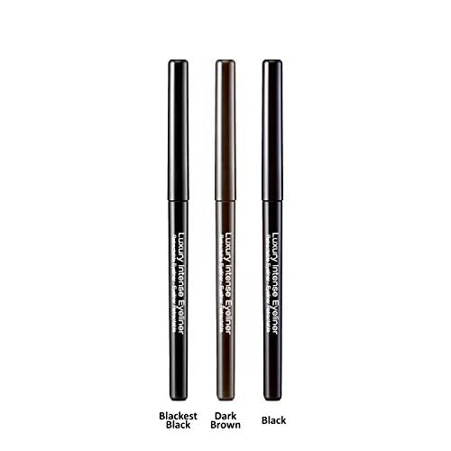 KISS NEW YORK Professional Luxury Intense Eyeliner (3 Pack, Black)
