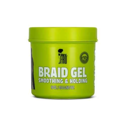 Pardon My Fro Braiding Gel - Smoothing & Holding Hair Gel for Braids - 16 oz