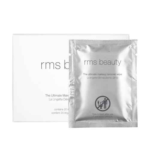 RMS Beauty Makeup Remover Wipes ? Gentle, Hypoallergenic Facial Cleansing Towelettes with Nourishing Ingredients, Effective for All Skin Types, Travel-Friendly, 30 Count Pack