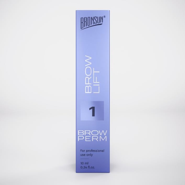Bronsun Brow Perm #1 Brow Lamination Cream with Hydrolyzed Wheat Protein 0.34 fl oz